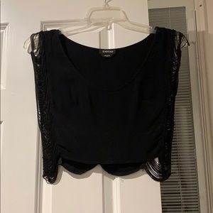 Bebe size XS black crop top